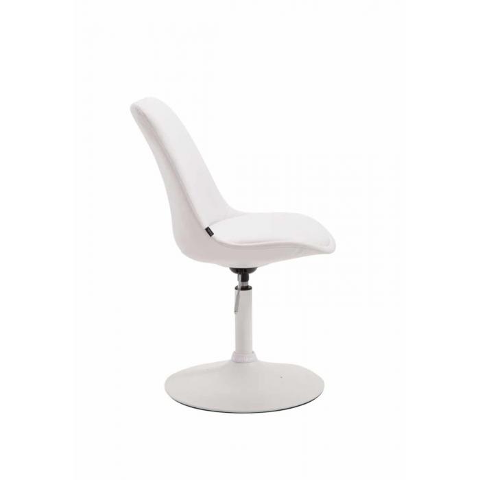 4er Set Esszimmersthle HLO-CP15 Kunstleder ~ wei