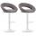 2er Set Barhocker HLO-CP286 Stoff weiß ~ grau 2er Set Barhocker HLO-CP286 Stoff weiß ~ grau