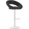 2er Set Barhocker HLO-CP286 Stoff wei ~ dunkelgrau