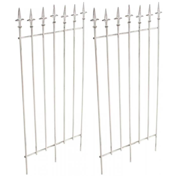 2er Set Rankgitter HLO-CP9 ~ antik wei