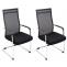 2er Set Besuchersthle HLO-CP18 ~ schwarz