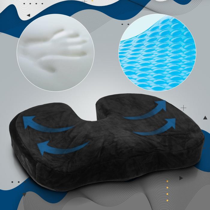 Ergonomisches Sitzkissen HLO-CP3 V2 ~ schwarz