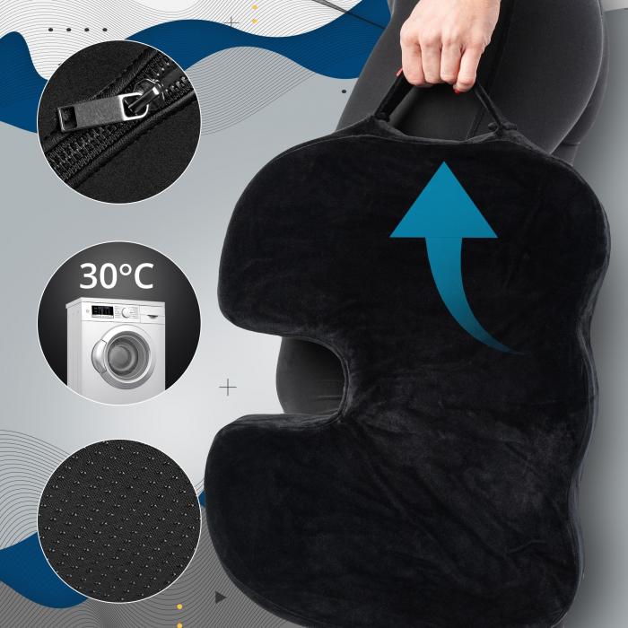 Ergonomisches Sitzkissen HLO-CP3 V2 ~ schwarz