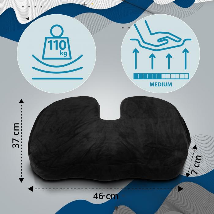 Ergonomisches Sitzkissen HLO-CP3 V2 ~ schwarz