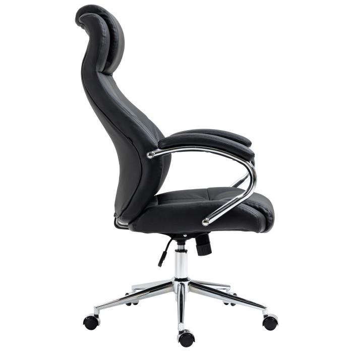 Brostuhl HLO-CP145 Echtleder ~ schwarz