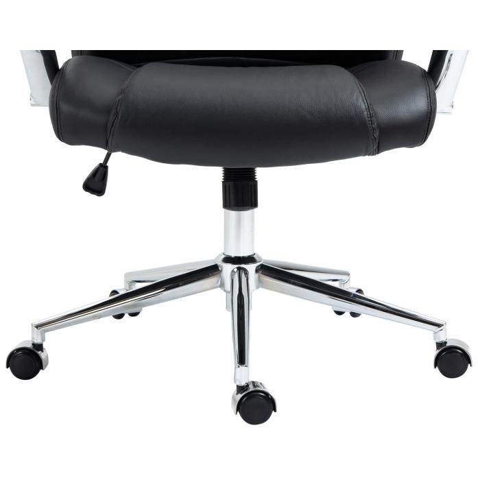 Brostuhl HLO-CP145 Echtleder ~ schwarz