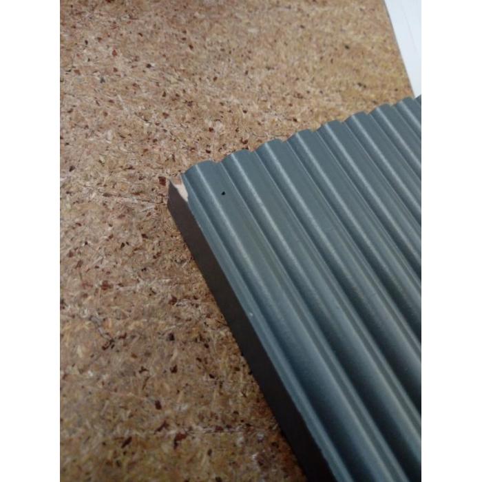 B-Ware (Ecke aufgeplatzt SK3) | Nachttisch HWC-N89, 3D-Design Schublade Melamin Holz, 55x48x41cm ~ Marmor-Optik grau