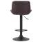 2er Set Barhocker HLO-CP68 Kunstleder schwarz ~ braun