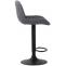 2er Set Barhocker HLO-CP68 Kunstleder schwarz ~ grau