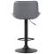 2er Set Barhocker HLO-CP68 Kunstleder schwarz ~ grau