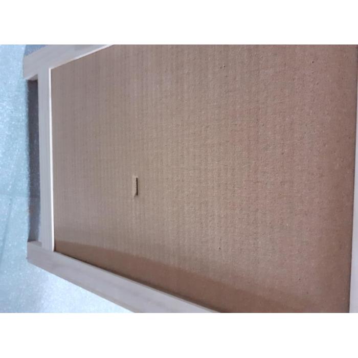 B-Ware (Dellen SK3) | Paravent HWC-G52, Pinnwand Kork ~ braun, 4 Paneele 166x160cm