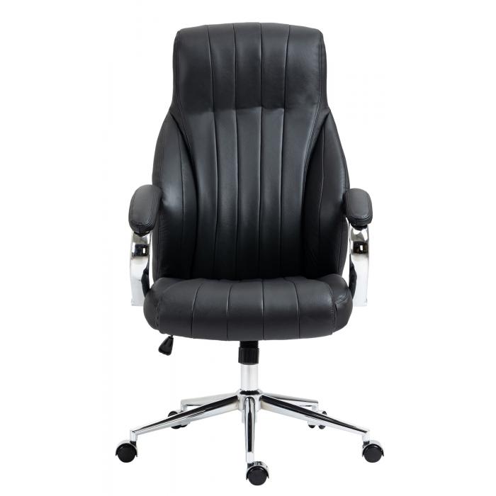 Brostuhl HLO-CP148 Echtleder ~ schwarz