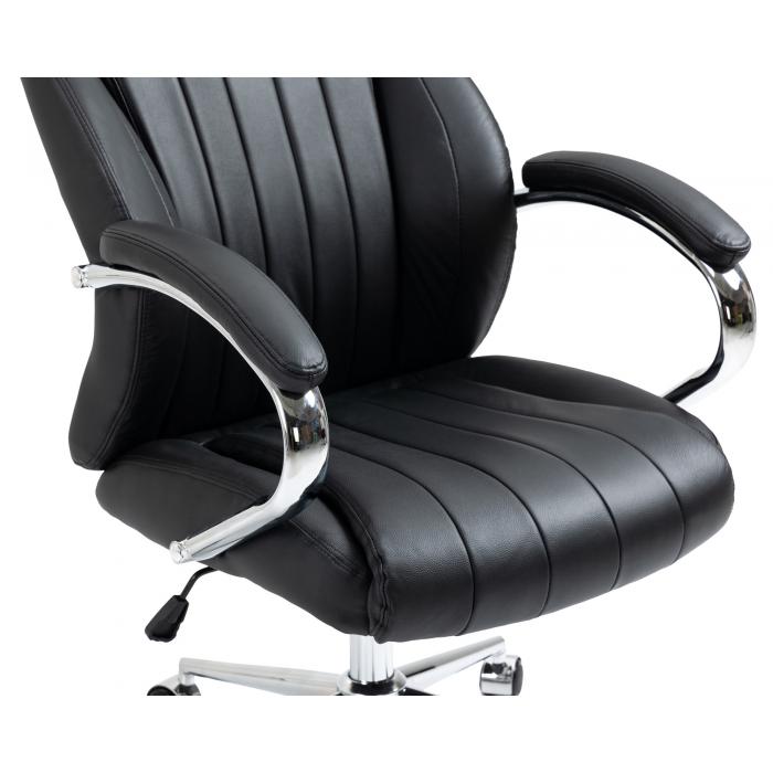 Brostuhl HLO-CP148 Echtleder ~ schwarz