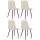 4er Set Sthle HLO-CP47 Stoff ~ creme