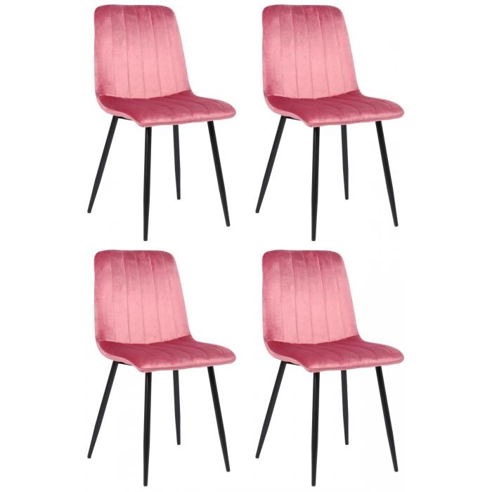 4er Set Sthle HLO-CP46 Samt ~ pink