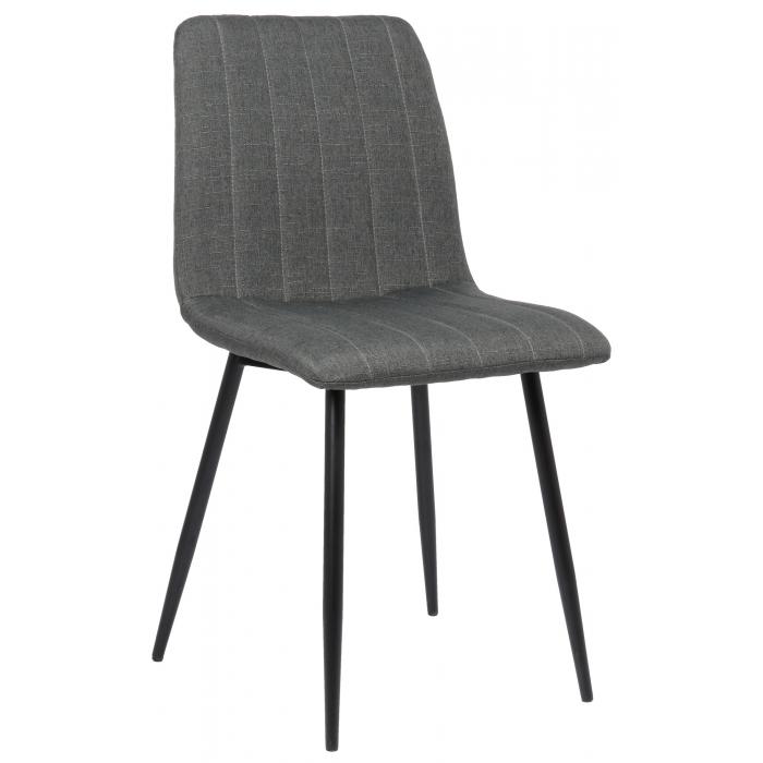 4er Set Sthle HLO-CP47 Stoff ~ dunkelgrau