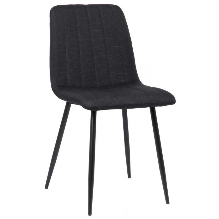 4er Set Sthle HLO-CP47 Stoff ~ schwarz