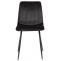 4er Set Sthle HLO-CP46 Samt ~ schwarz