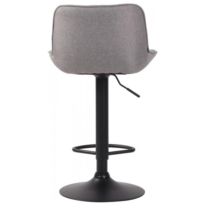2er Set Barhocker HLO-CP68 Stoff schwarz ~ grau