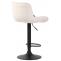 2er Set Barhocker HLO-CP68 Samt schwarz ~ creme