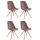 4er Set Sthle HLO-CP8 Samt Square natura ~ braun