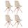 4er Set Sthle HLO-CP8 Samt Square natura ~ creme