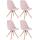 4er Set Stühle HLO-CP8 Samt Square natura ~ pink 4er Set Stühle HLO-CP8 Samt Square natura ~ pink