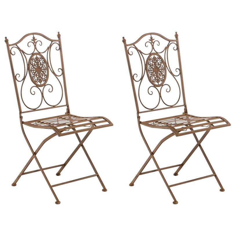 2er Set Sthle HLO-CP133 ~ antik braun