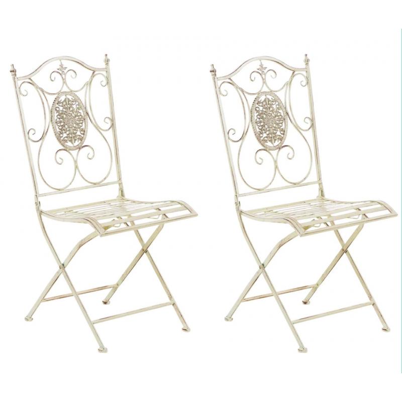 2er Set Sthle HLO-CP133 ~ antik-creme