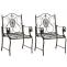 2er Set Gartensthle HLO-CP123 ~ bronze