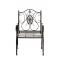 2er Set Gartensthle HLO-CP123 ~ bronze