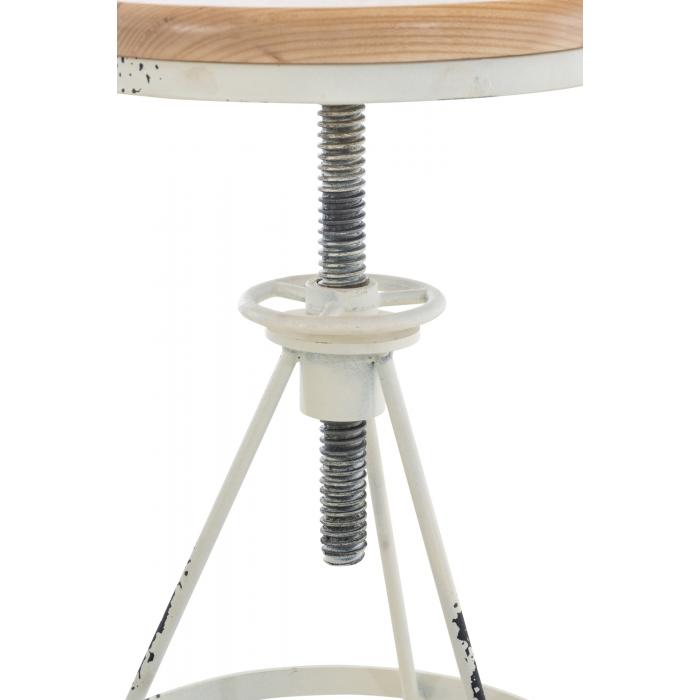 2er Set Barhocker HLO-CP22 ~ antik wei