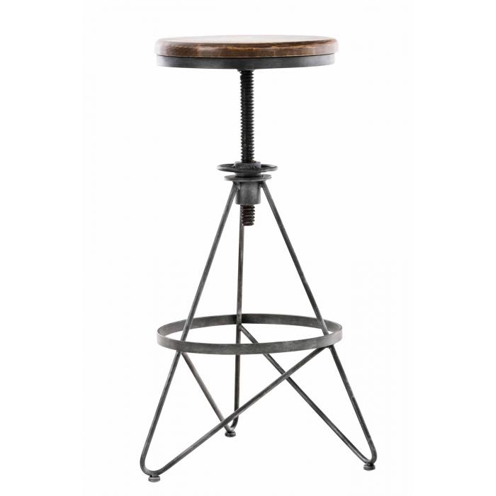 2er Set Barhocker HLO-CP22 ~ silber