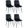 4er Set Esszimmersthle HLO-CP36 ~ schwarz