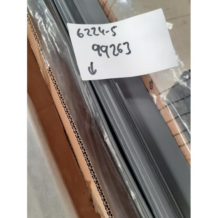 Defekte Ware (Rollo verbogen SK4) | Seitenwand fr Pergola HWC-L46, Pavillon Rollo, Stoff sturmfest 3x3m ~ anthrazit