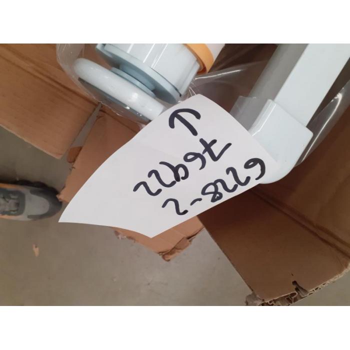 B-Ware (Kratzer SK2) | Alu-Markise HWC-E49, Gelenkarmmarkise Sonnenschutz 2,5x2m ~ Polyester grau-gelb gestreift