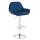 Barhocker HLO-CP8 Samt chrom ~ blau