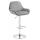 Barhocker HLO-CP8 Samt chrom ~ grau