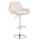 Barhocker HLO-CP8 Samt chrom ~ creme