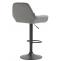 Barhocker HLO-CP8 Samt schwarz ~ grau