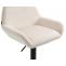 Barhocker HLO-CP8 Samt schwarz ~ creme