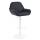Barhocker HLO-CP8 Samt wei ~ schwarz