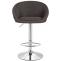 Barhocker HLO-CP182 V2 Stoff ~ dunkelgrau