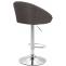 Barhocker HLO-CP182 V2 Stoff ~ dunkelgrau