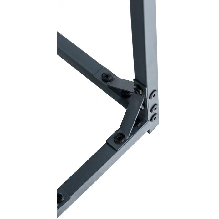 Kaminholzunterstand + Abdeckplane HLO-CP119 Aluminium XL ~ anthrazit