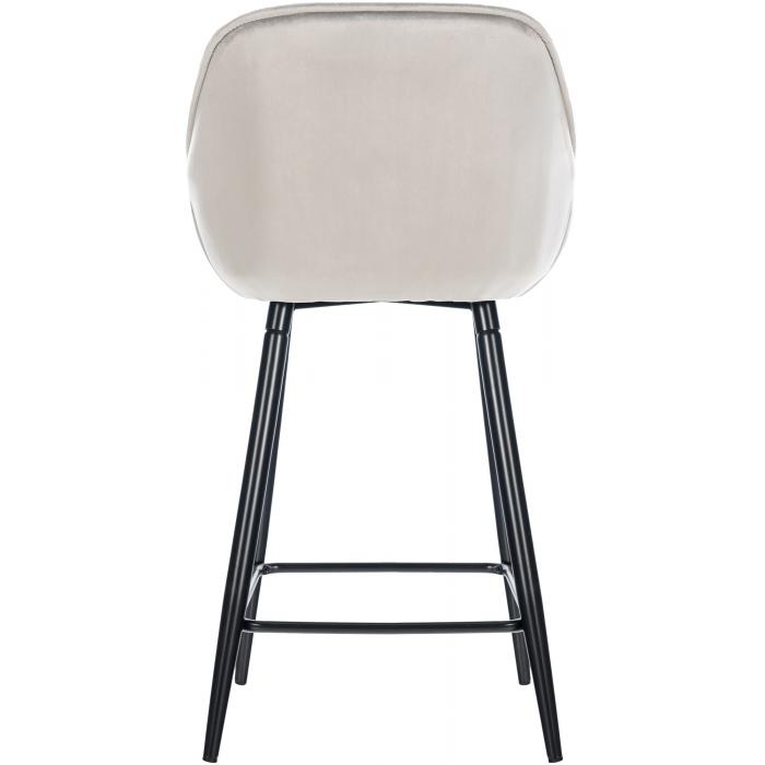 Barhocker HLO-CP259 Samt ~ grau