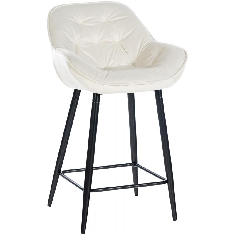 Barhocker HLO-CP259 Samt ~ creme