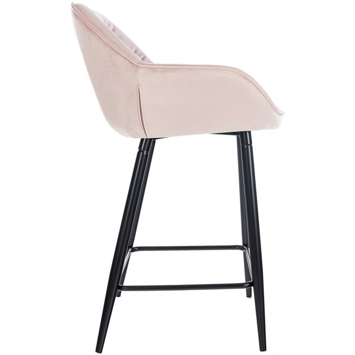 Barhocker HLO-CP259 Samt ~ pink