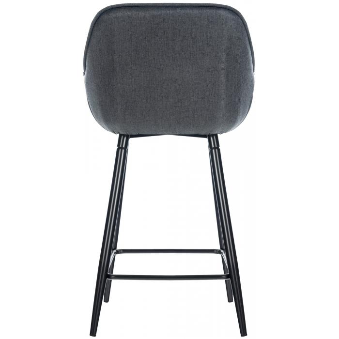 Barhocker HLO-CP260 Stoff ~ dunkelgrau