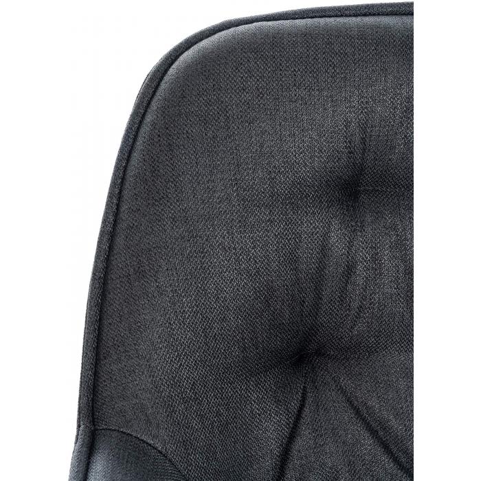 Barhocker HLO-CP260 Stoff ~ dunkelgrau